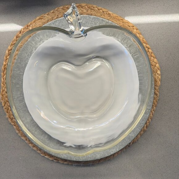 Vintage Apple-Shaped Serving Bowl – Hazel Atlas Style – Mid-Century - Vintage! - Picture 3 of 10